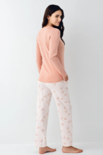 Pierre Cardin 9061-S Kadın Uzun Kol Pijama Takım - Görsel 4