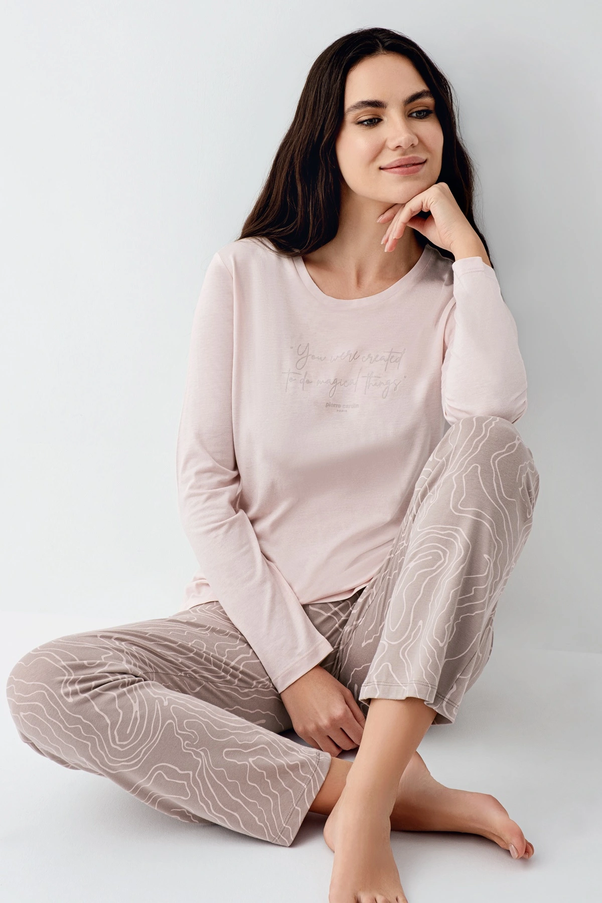 pierre-cardin-9096-s-uzun-kol-pijama-takim-60078653-sw1200sh1800 Pierre Cardin 9096-S Kadın Uzun Kol Pijama Takım - Görsel 1