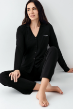 Pierre Cardin 9115-S Kadın Uzun Kol Pijama Takımı - Görsel 2