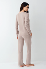 Pierre Cardin 9116-S Kadın Önü Düğmeli Pijama Takımı - Görsel 4
