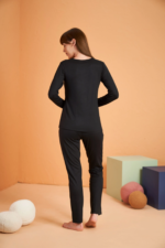 PJS 28048 Kadın Patlı Pijama Takım - Görsel 3