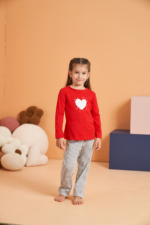 Pjs 28063 Çocuk Sıfır Yaka Pijama Takımı - Görsel 2