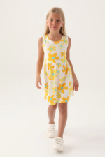 Roly Poly 3393-3 Kız Çocuk Çiçekli Elbise - Görsel 3