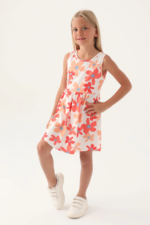 Roly Poly 3393-3 Kız Çocuk Çiçekli Elbise - Görsel 3