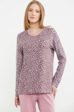 Sementa 76413 Rahat Kalıp Leopar Kombinli Pijama Takım - Görsel 2