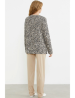 Sementa 76413 Rahat Kalıp Leopar Kombinli Pijama Takım - Görsel 5