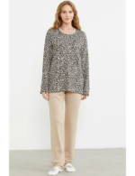 Sementa 76413 Rahat Kalıp Leopar Kombinli Pijama Takım - Görsel 2