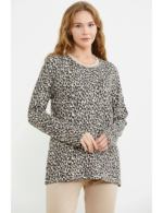 Sementa 76413 Rahat Kalıp Leopar Kombinli Pijama Takım - Görsel 3