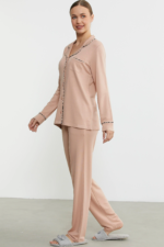 Sementa 76444 Düz Renk Gömlek Model Pijama Takım - Görsel 5