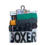 Star 105 Desenli Jakar Erkek 3'lü Kemer Boxer