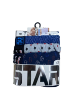Star 105 Desenli Jakar Erkek 3'lü Kemer Boxer - Görsel 2