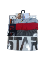 Star 105 Desenli Jakar Erkek 3'lü Kemer Boxer - Görsel 3