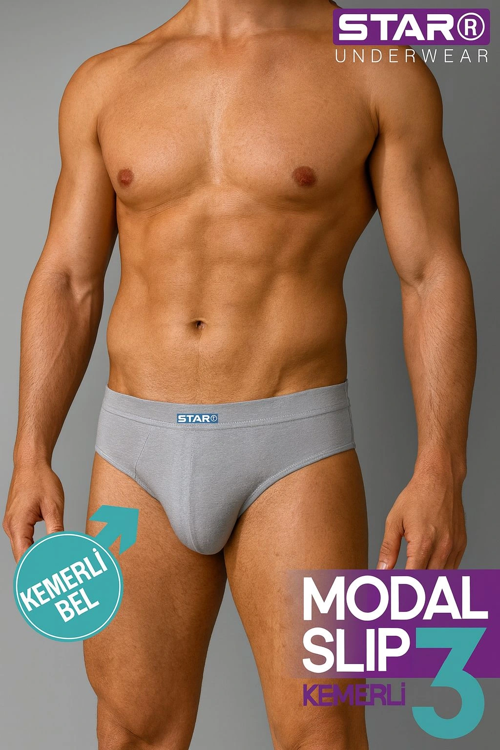 star-109-erkek-3-lu-modal-slip-62213392-sw1024sh1536 Star 109 Erkek 3'lü Modal Slip - Görsel 1