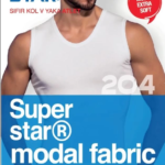 Star 204 Modal Sıfır Kol V-Yaka Atlet