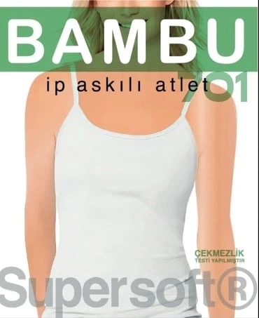 star-701-bambu-ip-askili-bayan-atlet-7184979-sw370sh453 Star 701 Kadın Bambu İp Askılı Atlet - Görsel 1
