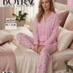 Boyraz ML-01518 Kadın Uzun Kol Boydan Düğmeli Pijama Takımı
