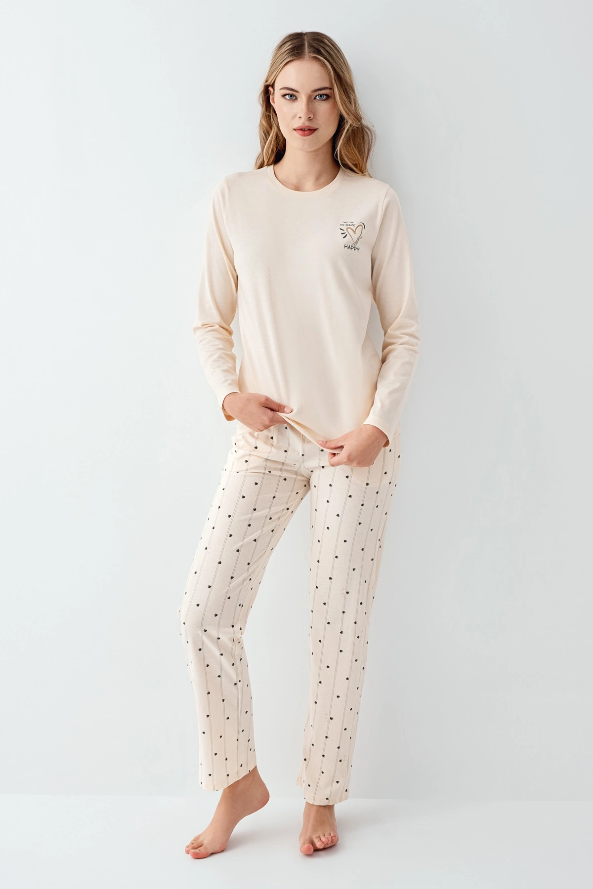 arnetta-3434-s-kadin-uzun-kol-pijama-takim-25417271-sw1200sh1800 Arnetta 3434-S Kadın Uzun Kol Pijama Takım - Görsel 1