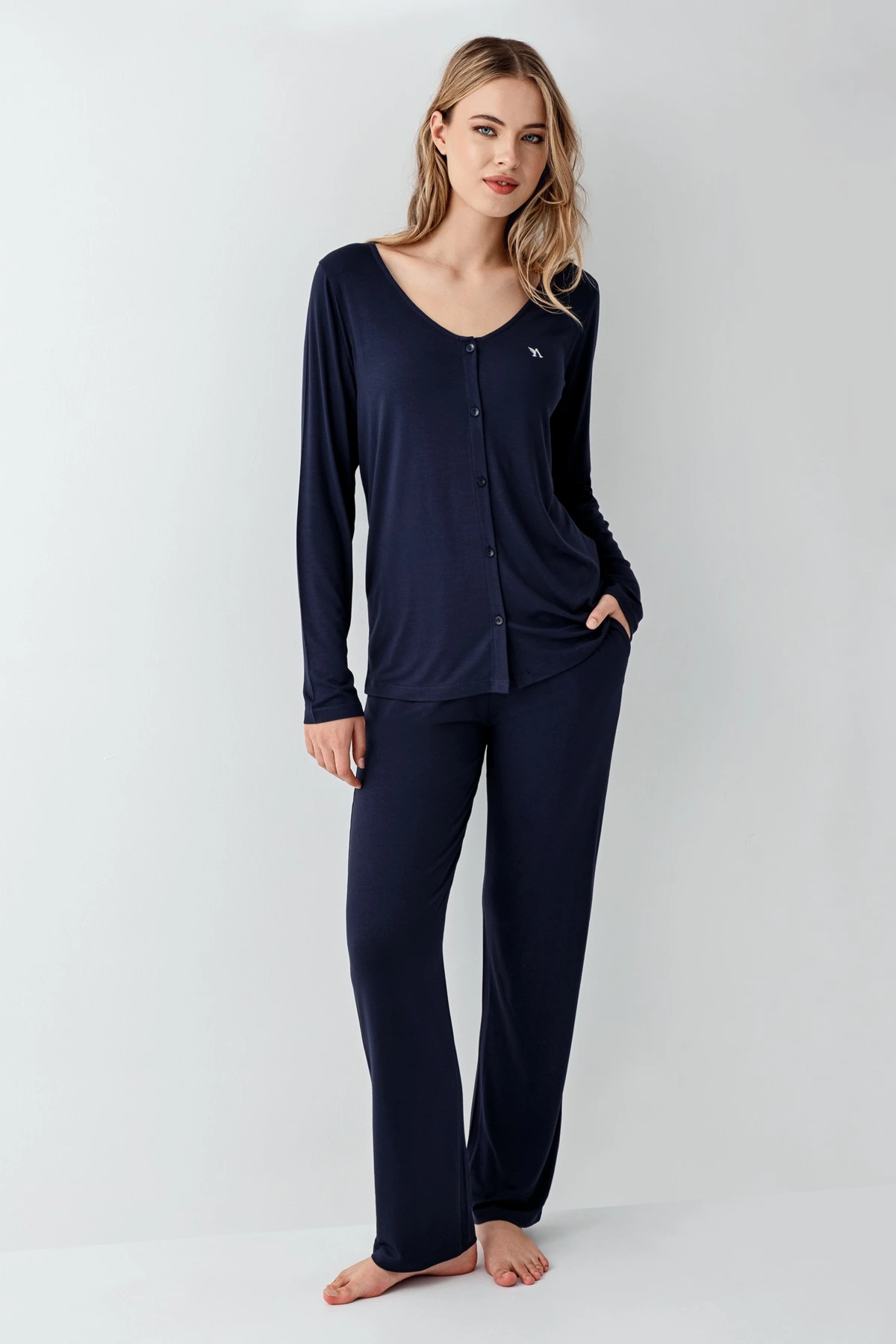 arnetta-3460-s-kadin-uzun-kol-pijama-takim-46171886-sw1200sh1800 Arnetta 3460-S Kadın Uzun Kol Pijama Takım - Görsel 1