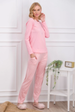 Pierre Cardin 8766-S Kadın Uzun Kol Pijama Takımı - Görsel 2