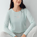 Pierre Cardin 9050-S Kadın Uzun Kol Pijama Takım