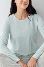 Pierre Cardin 9050-S Kadın Uzun Kol Pijama Takım - Görsel 3