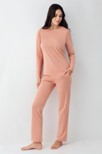 Pierre Cardin 9063-S Kadın Uzun Kol Pijama Takım - Görsel 2