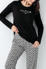 Pierre Cardin 9068-S Kadın Uzun Kol Pijama Takım - Görsel 3