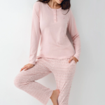 Pierre Cardin 9080-S Kadın Uzun Kol Pijama Takım