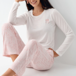 Pierre Cardin 9085-S Kadın Uzun Kol Pijama Takım