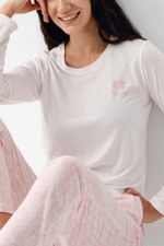 Pierre Cardin 9085-S Kadın Uzun Kol Pijama Takım - Görsel 3