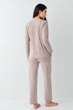 Pierre Cardin 9098-S Kadın Uzun Kol Pijama Takımı - Görsel 4