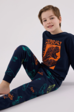 RolyPoly 3671-G Erkek Çocuk Uzun Kol Pijama Takım - Görsel 3