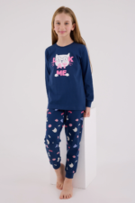 RolyPoly 3696-2 Kız Çocuk Uzun Kol Pijama Takım - Görsel 5