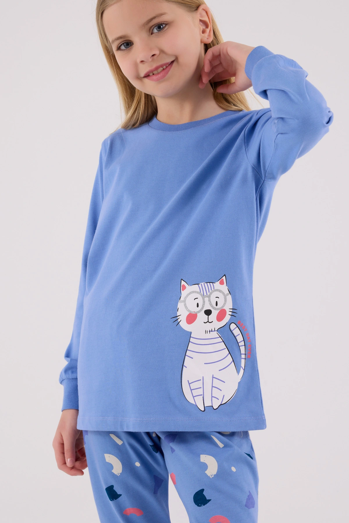 rolypoly-3697-g-kiz-cocuk-uzun-kol-pijama-takim-5640271-sw1200sh1800 RolyPoly 3697-G Kız Çocuk Uzun Kol Pijama Takım - Görsel 1