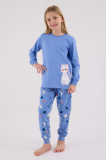 RolyPoly 3697-G Kız Çocuk Uzun Kol Pijama Takım - Görsel 2