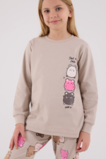 RolyPoly 3704-2 Kız Çocuk Uzun Kol Pijama Takım - Görsel 4