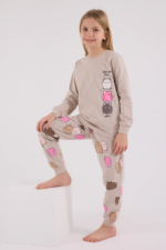RolyPoly 3704-2 Kız Çocuk Uzun Kol Pijama Takım