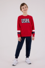 U.S. Polo Assn Kids 2213-G Erkek Garson Eşofman Takımı - Görsel 3