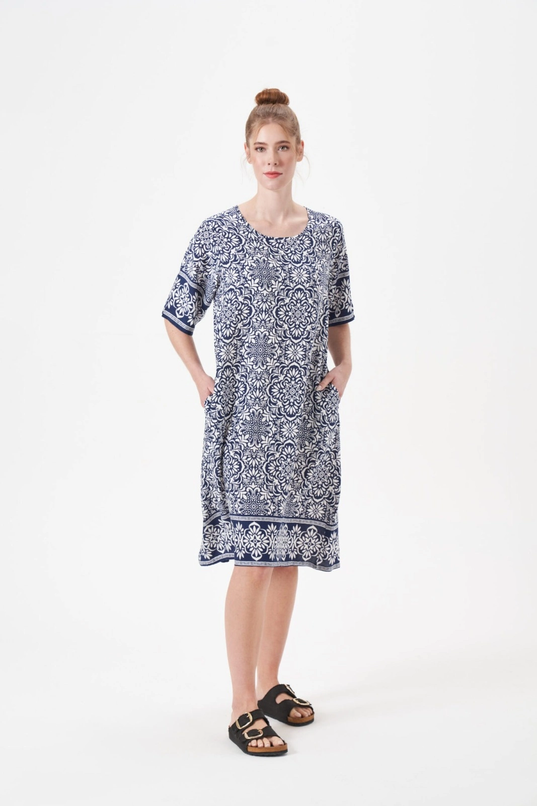69c53f3bc3ce5-54484746-sw1067sh1600 PJS 29062 Kadın Elbise - Görsel 1