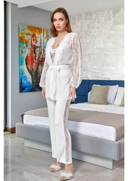 aqua-24584-dantel-detay-sabahlikli-3-lu-pijama-takimi-98155968-sw424sh600 Aqua 24584 Dantel Detay Sabahlıklı 3'lü Pijama Takımı - Görsel 1