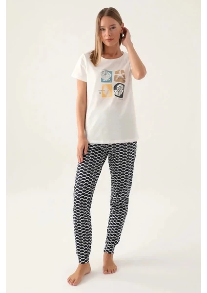 arnetta-2871-s-kadin-kisa-kol-pijama-takimi-85232545-sw424sh600 Arnetta 2871-S Kadın Kısa Kol Pijama Takımı - Görsel 1