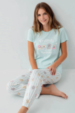 RolyPoly RP3810-S Kadın Kısa Kol Pijama Takımı - Görsel 2