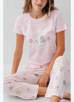 RolyPoly RP3810-S Kadın Kısa Kol Pijama Takımı - Görsel 2