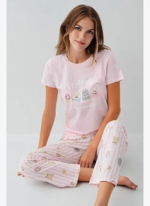 RolyPoly RP3810-S Kadın Kısa Kol Pijama Takımı - Görsel 3
