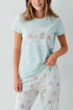 RolyPoly RP3810-S Kadın Kısa Kol Pijama Takımı - Görsel 3