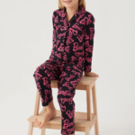 Barbie 1767-3 Kız Çocuk Gömlek Pijama Takımı