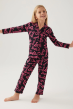 Barbie 1767-3 Kız Çocuk Gömlek Pijama Takımı - Görsel 2