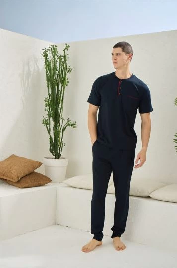 kocabey-2090-erkek-midi-yaka-pijama-takim-7664175-sw357sh541 Kocabey 2090 Erkek Midi Yaka Pijama Takım - Görsel 1