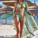 Argento 2106-3018 Kadın Önü Açık Uzun Kaftan