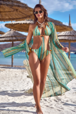 Argento 2106-3018 Kadın Önü Açık Uzun Kaftan